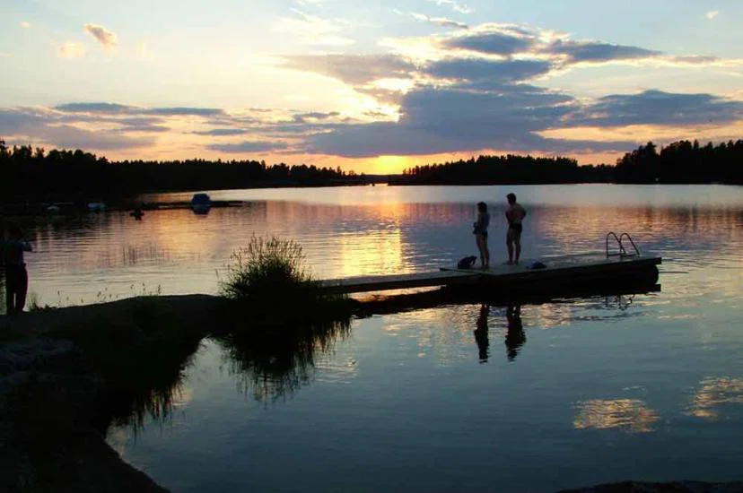 Finland Sunset Lake