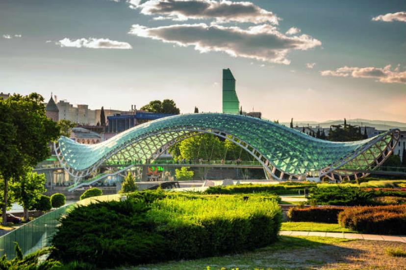 The Peace Bridge in Tbilisi