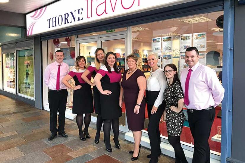 Thorne Travel staff and store