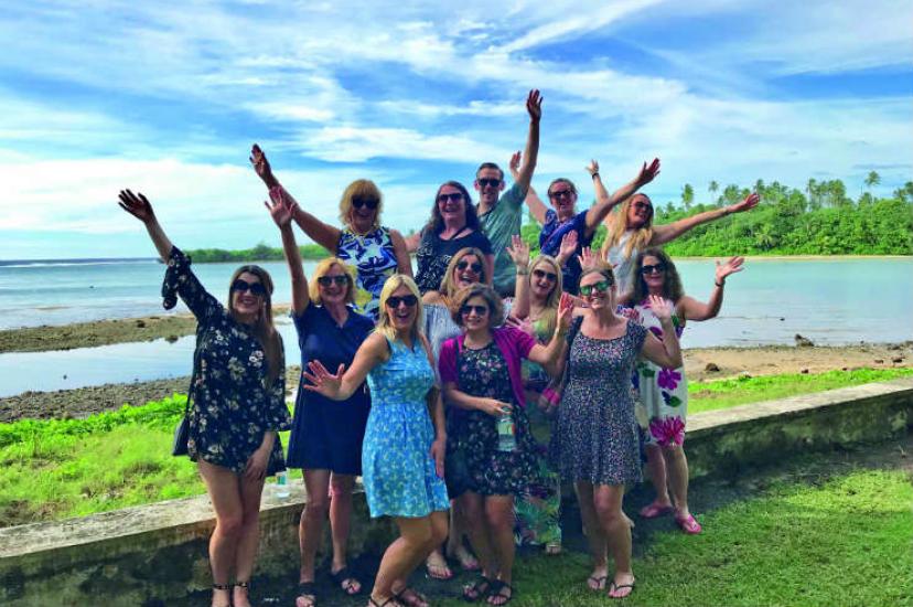 Agents on Cook Islands fam trip