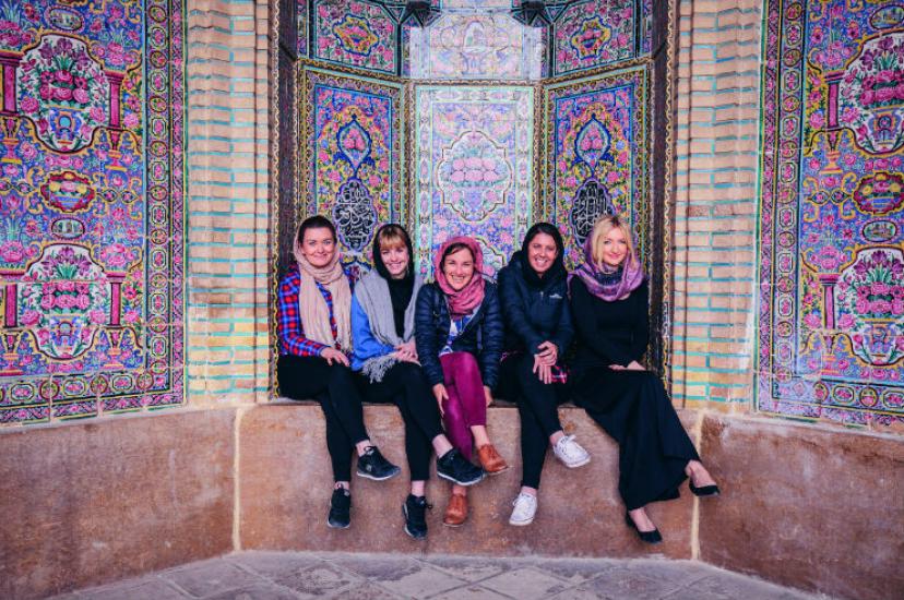 Clients in Iran on Intrepid's women-only trip__