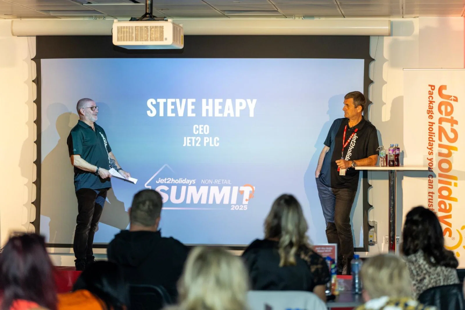 Jet2's Alan Cross and Steve Heapy pictured at the operator's first non-retail summit