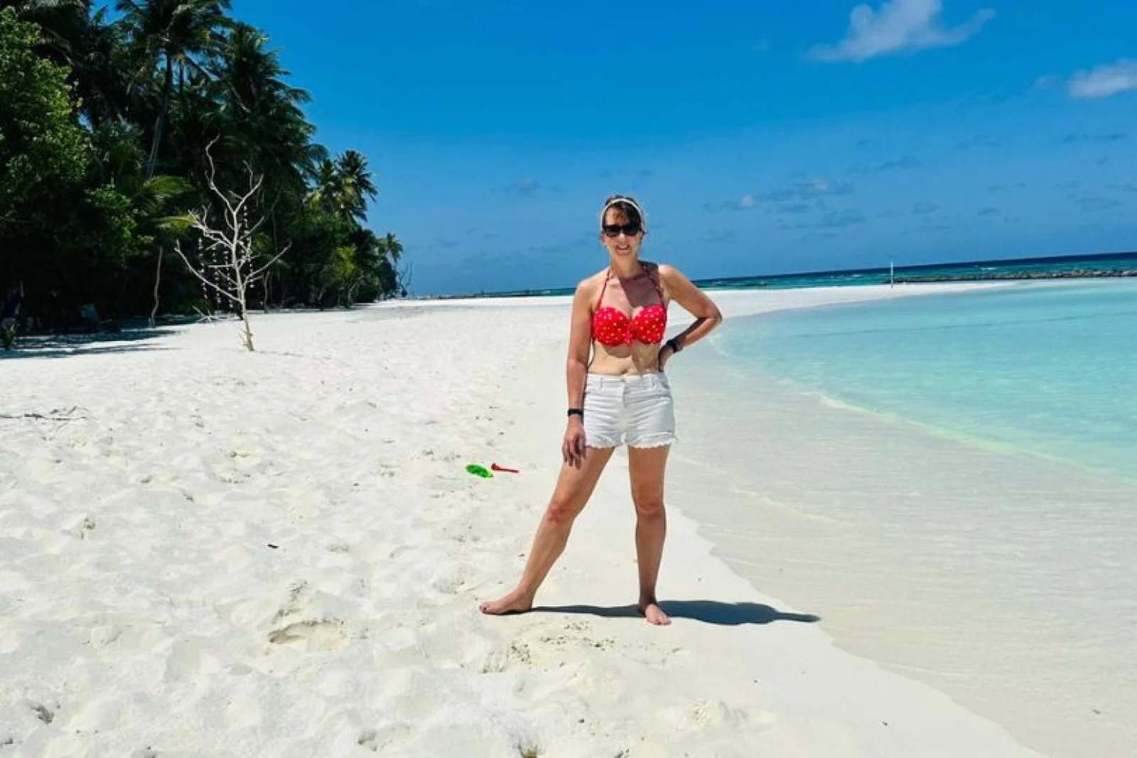 Caroline Joyner in the Maldives
