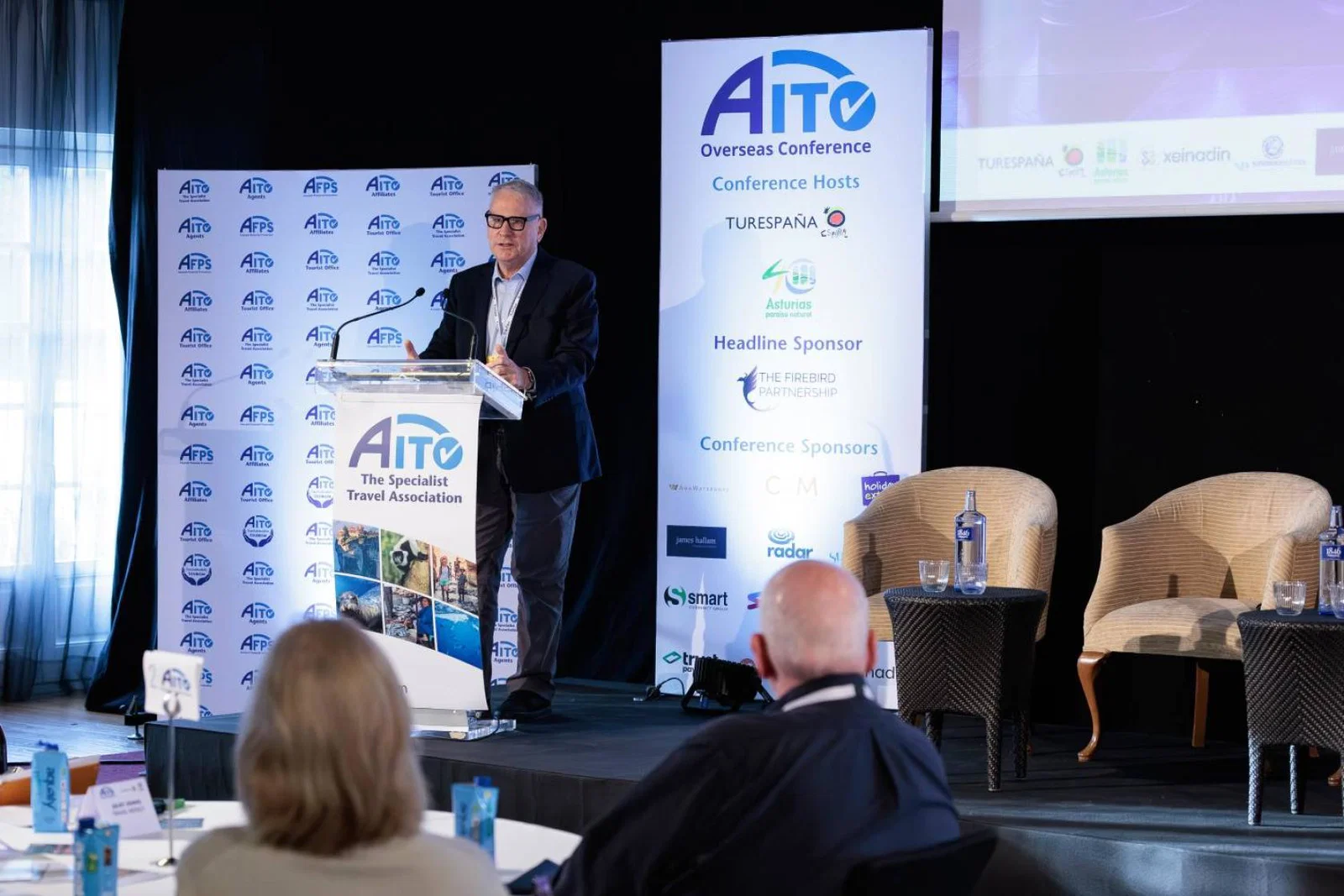 Richard Kemp OBE speaking at 2025's Aito Overseas conference