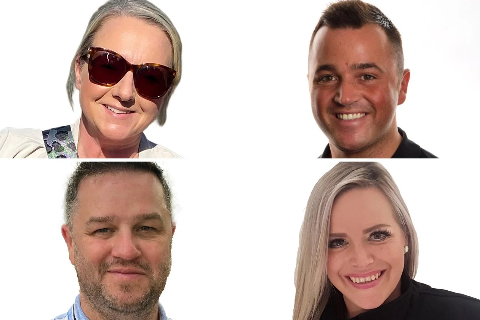 Headshots of Newmarket Holiday's four new appointments