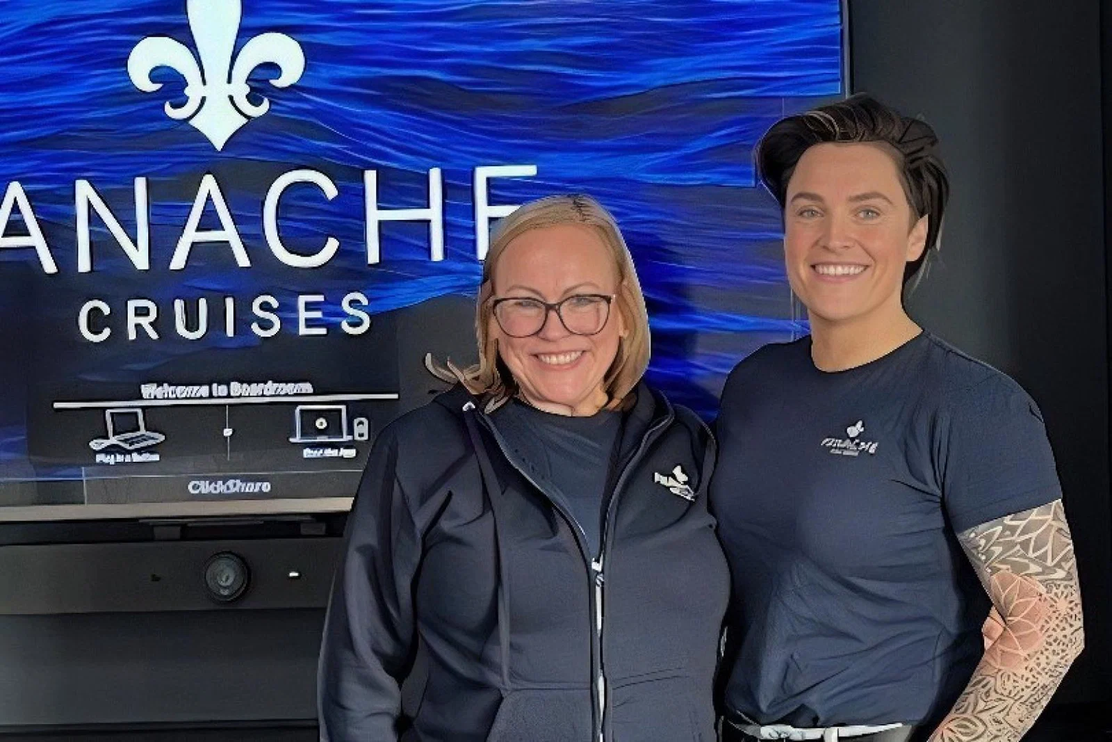 Wendi Hardy (left) pictured with Anna Perrott