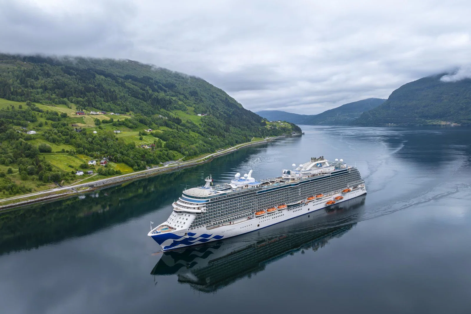 Sky Princess cruise ship in Norway