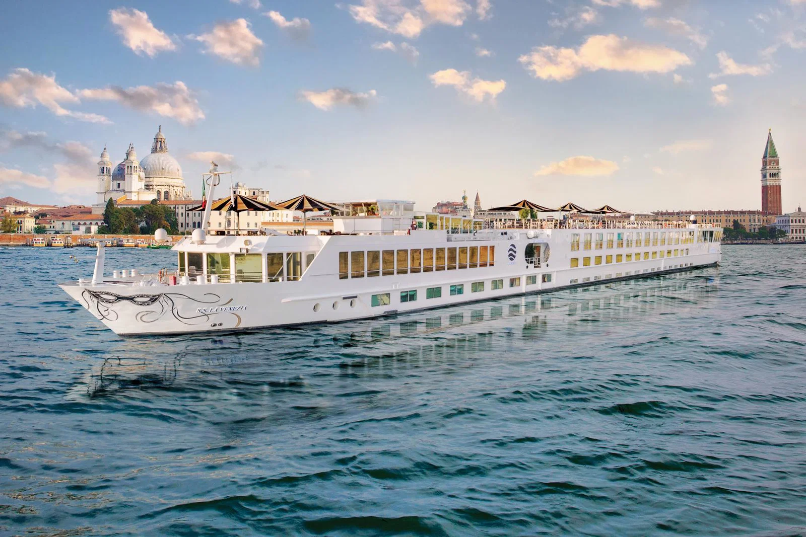 Uniworld Boutique River Cruises' luxurious Super Ship, La Venezia, in Italy