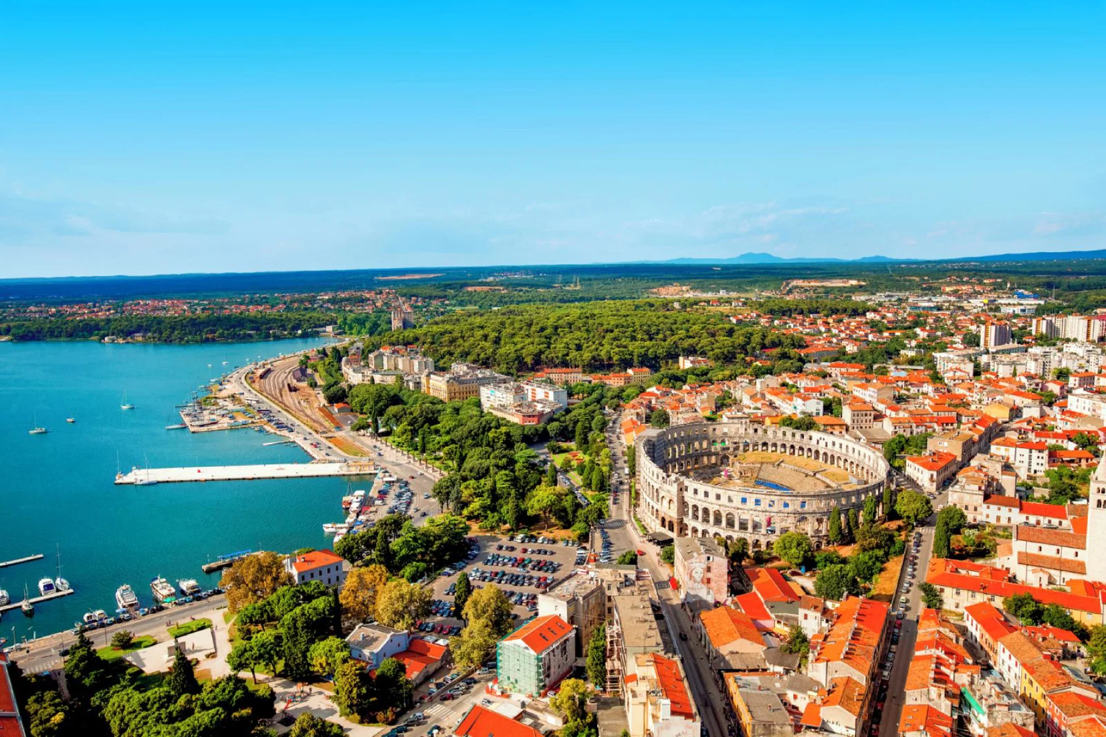 Pula in Croatia (pictured) is one of the three exclusive new routes