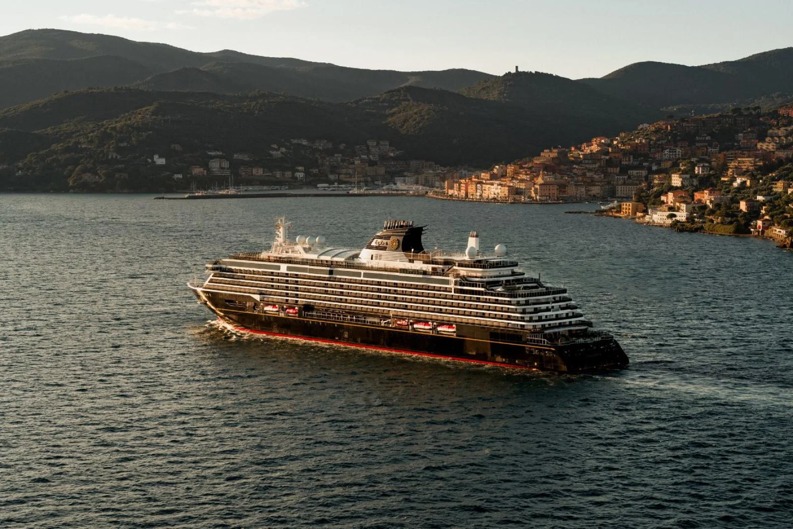 Cruise ship sailing in the Med