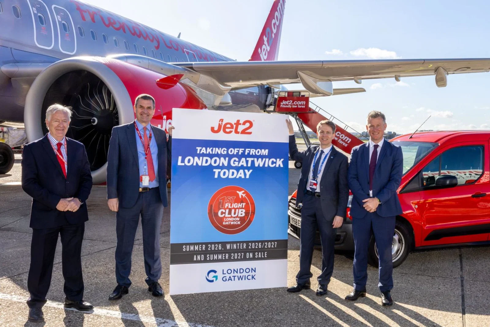Jet2 chief executive Steve Heapy made his way down to Gatwick for the launch