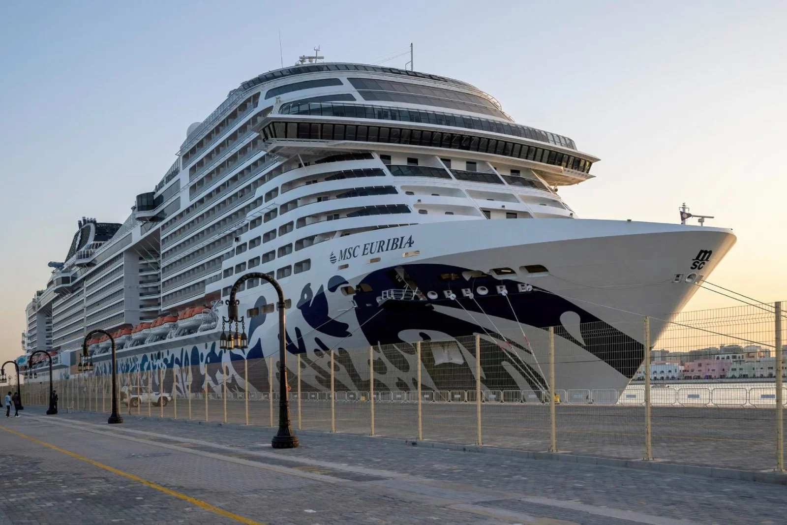 MSC Euribia pictured in Doha