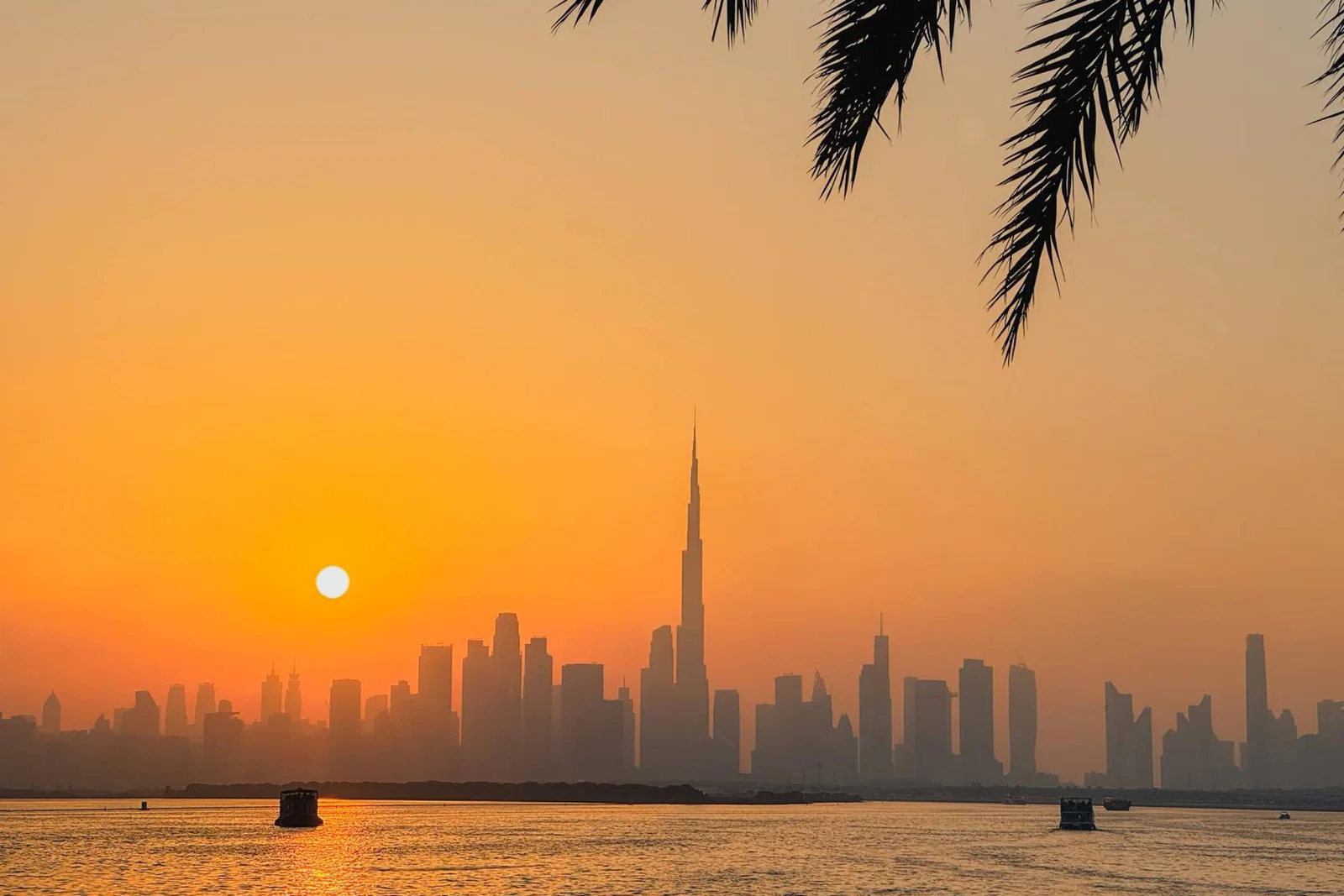 Sunset over Dubai