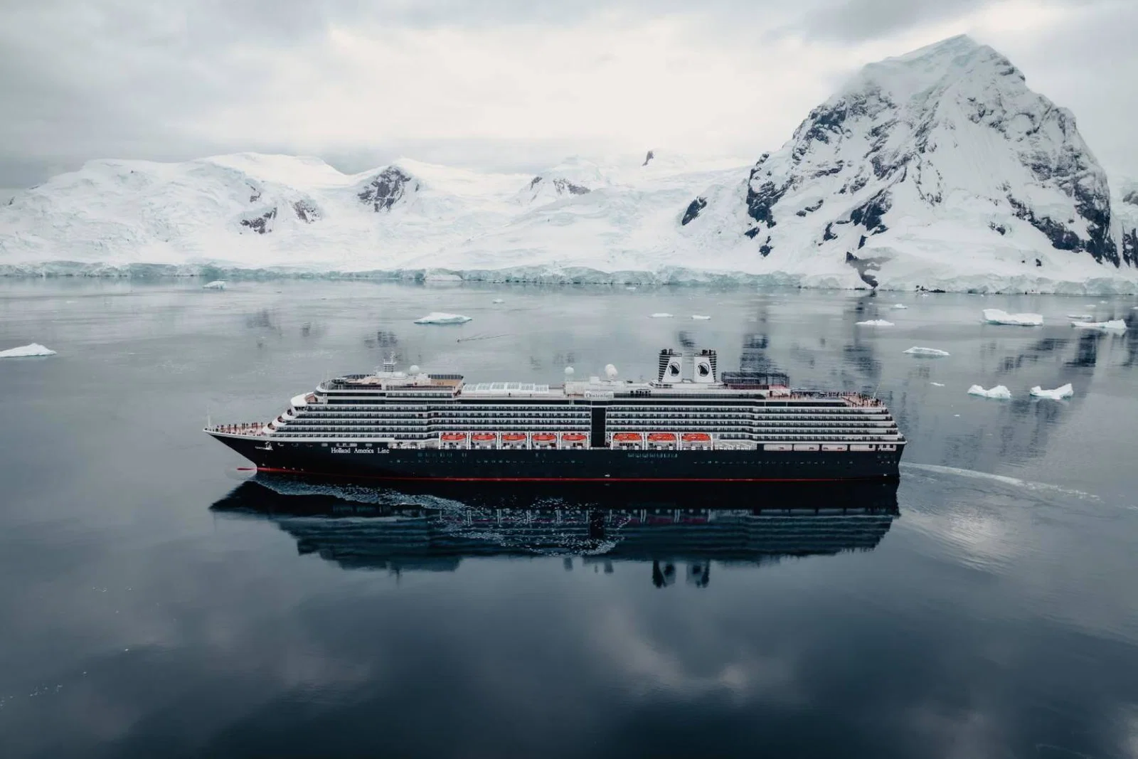 Holland America Line's ship Oosterdam in Antarctica