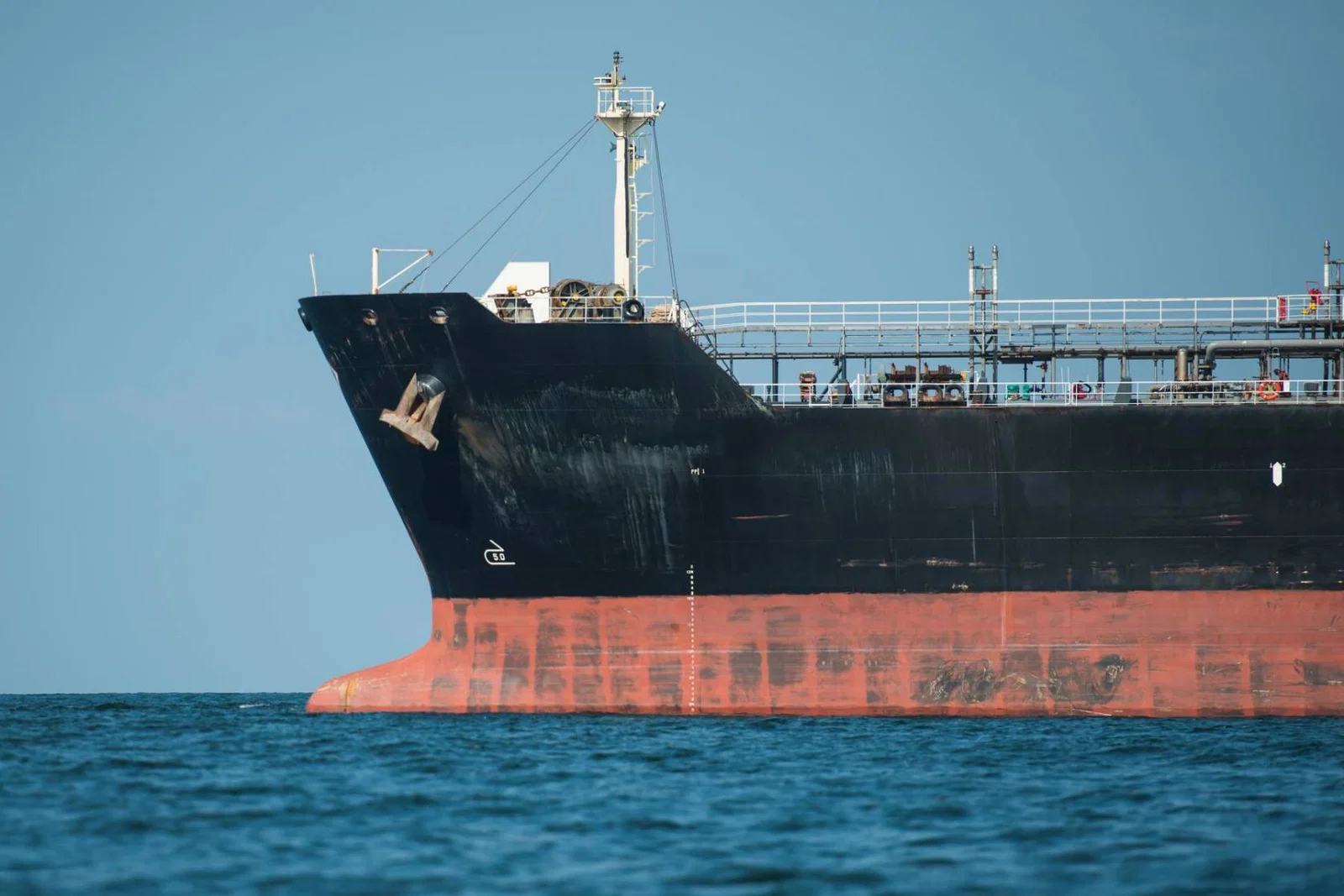 Oil tanker in the Strait of Hormuz