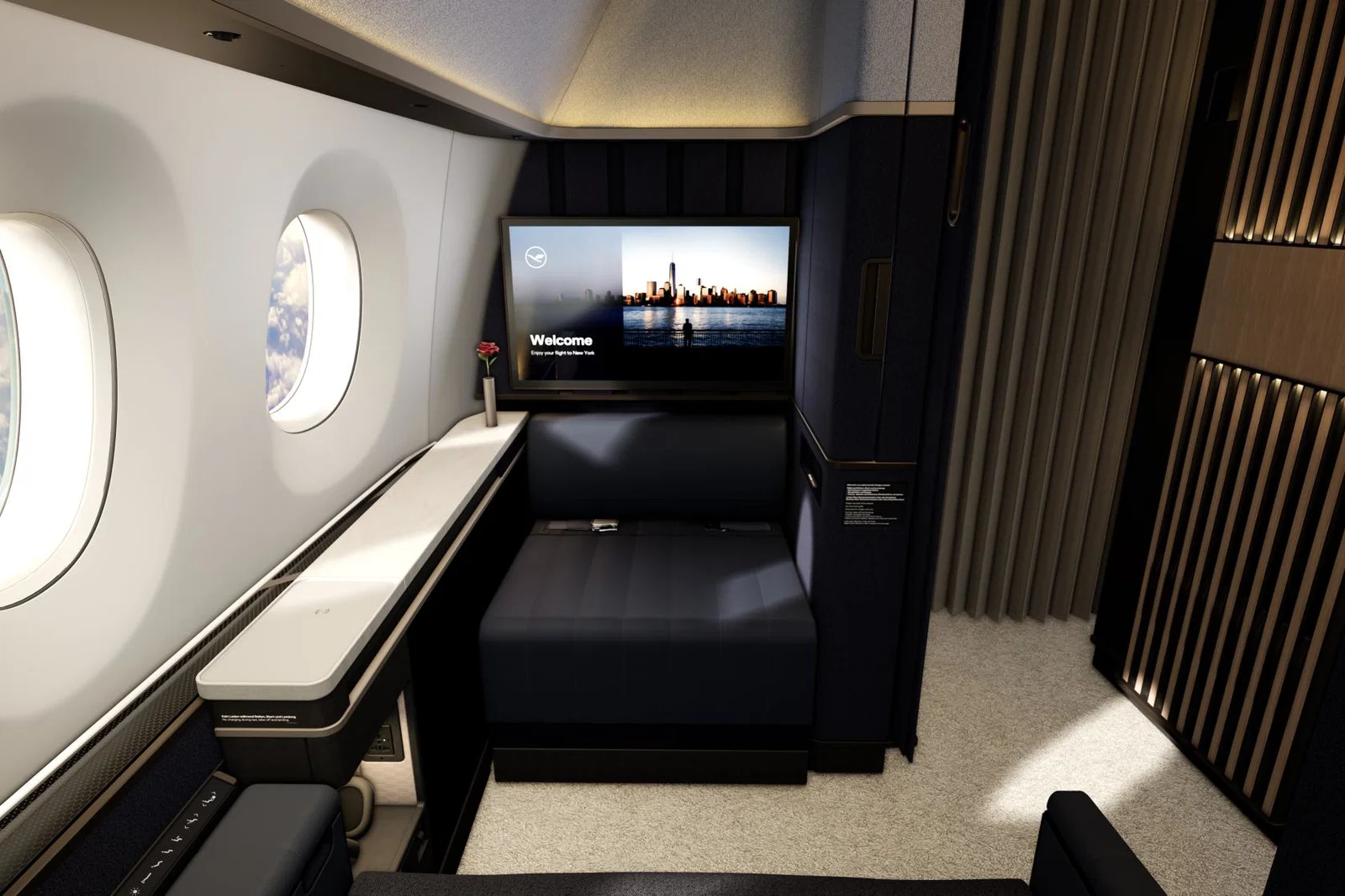 The new Lufthansa Allegris First Class Suite
