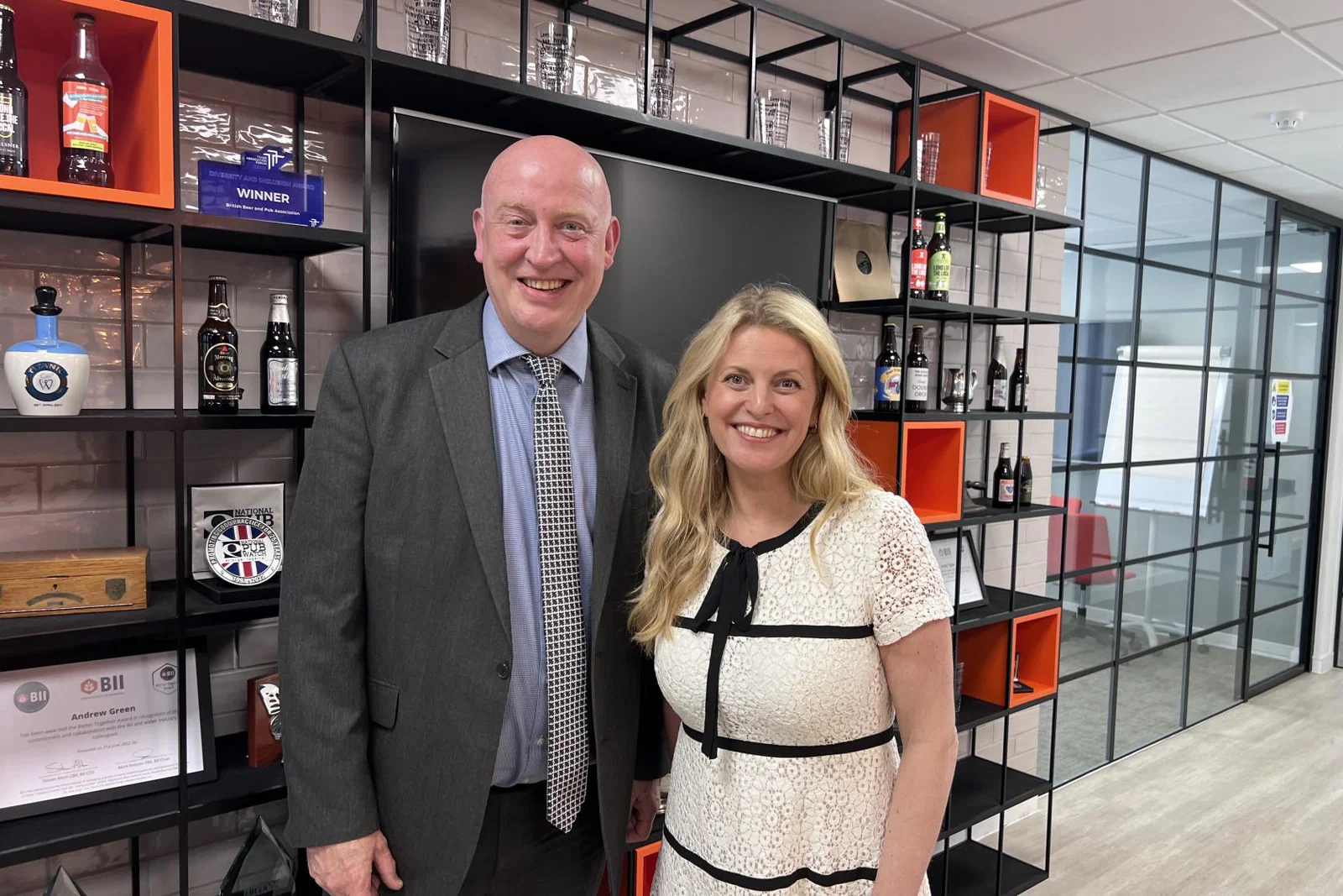 Joss Croff OBE and Emma McClarkin OBE