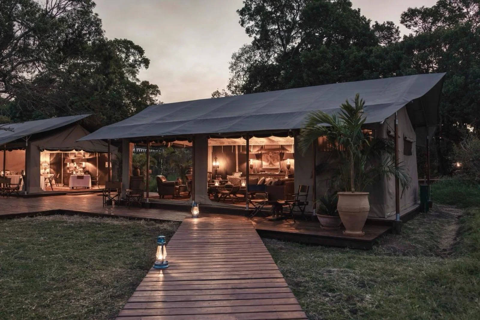 Communal area tents at Little Elephant Pepper Camp