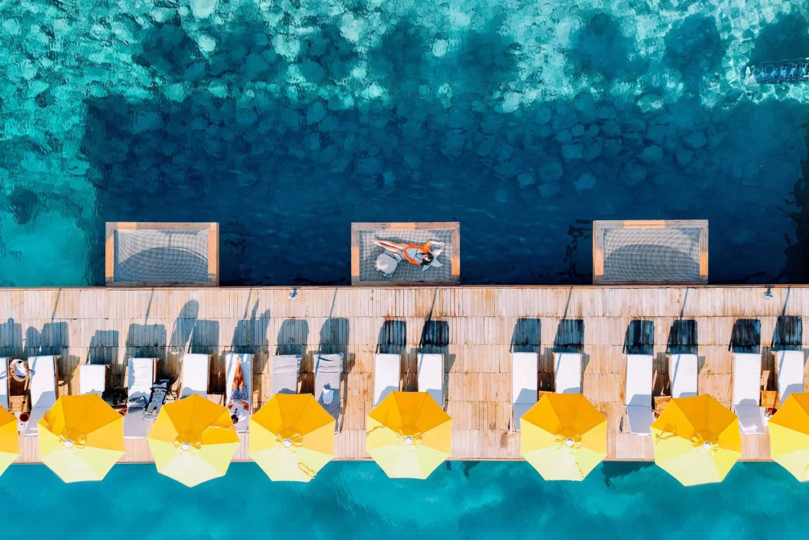 Aerial beach shot 