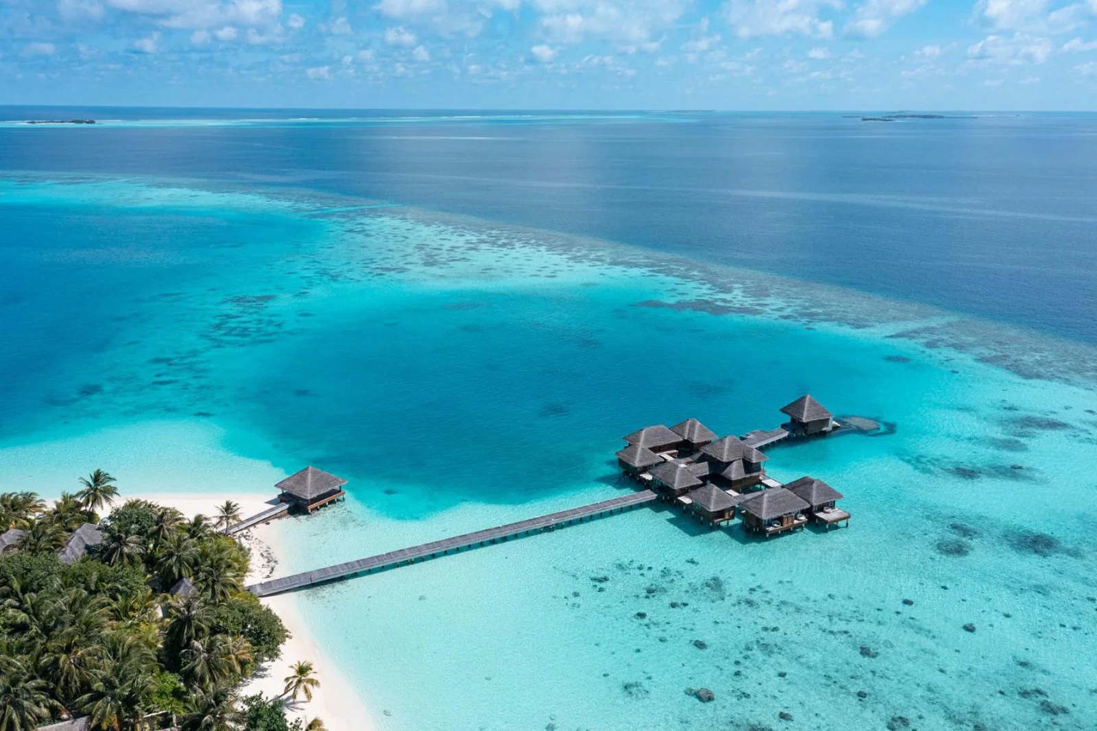 Aerial image of the Maldives 