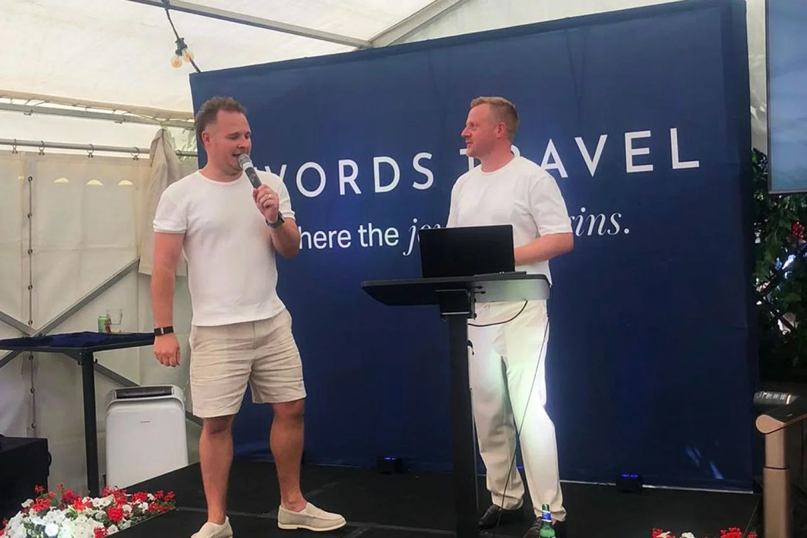 Stuart and Mark Swords pictured at Swords Travel's 10th anniversary celebration