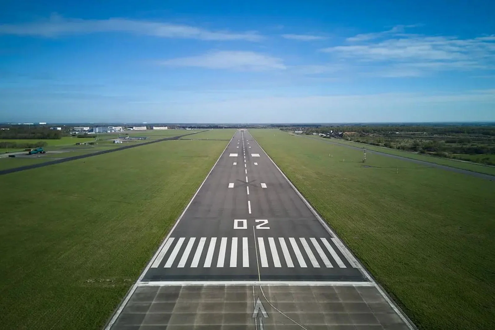 The runway at Doncaster Sheffield airport