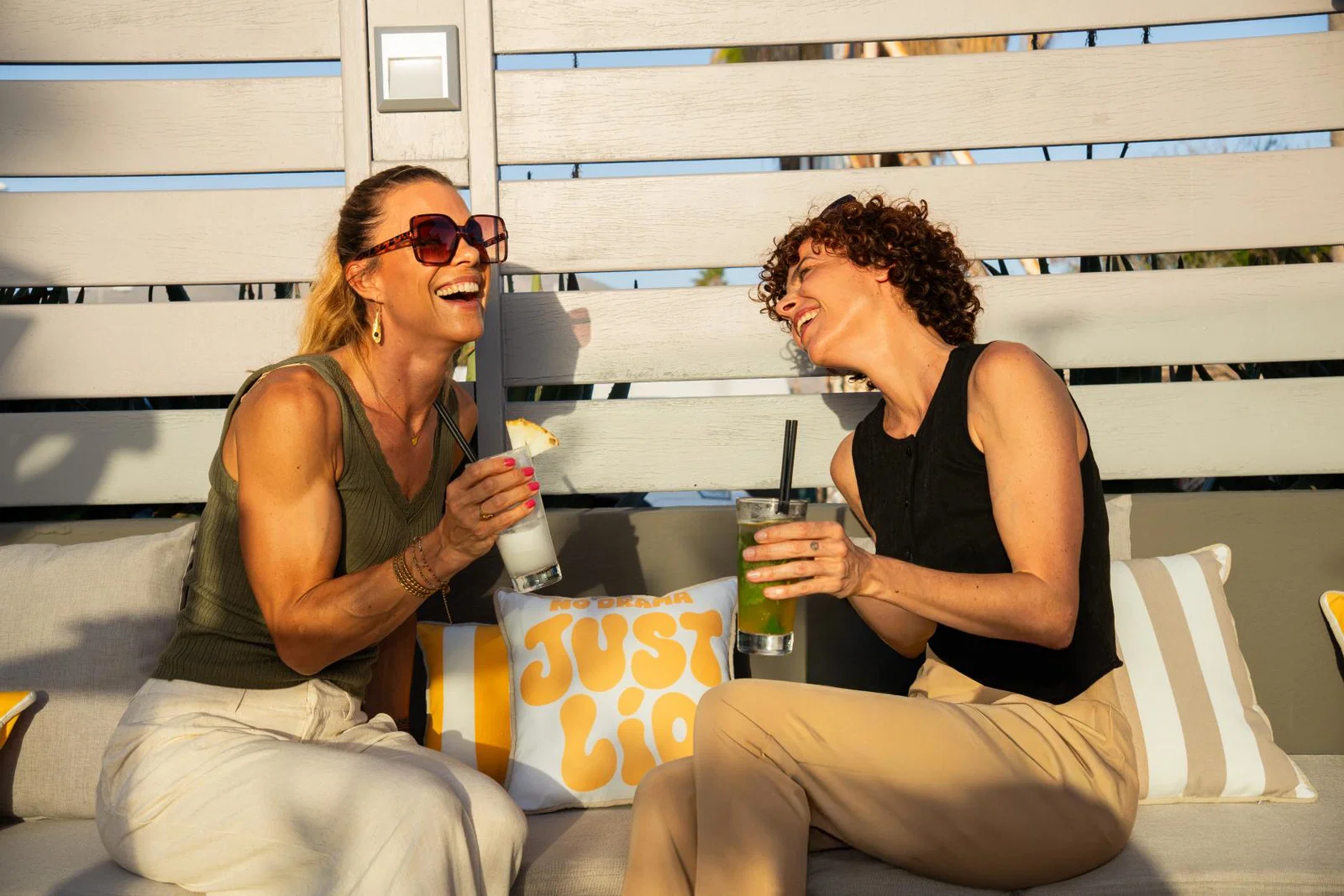 Remote workers can unwind after the working day with live music, signature cocktails and sunset views at Just Lío at Palapa Beach Club