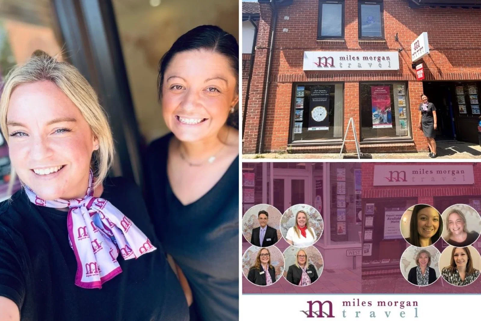 The new Miles Morgan Travel teams in Thame and Blandford took to Facebook to reassure customers