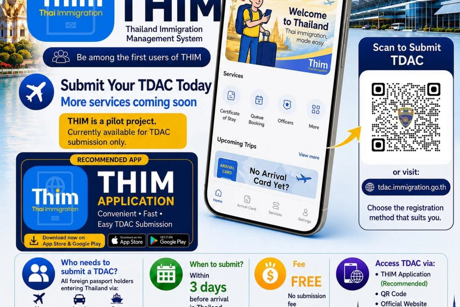 Thailand launches new immigration mobile app for international travellers