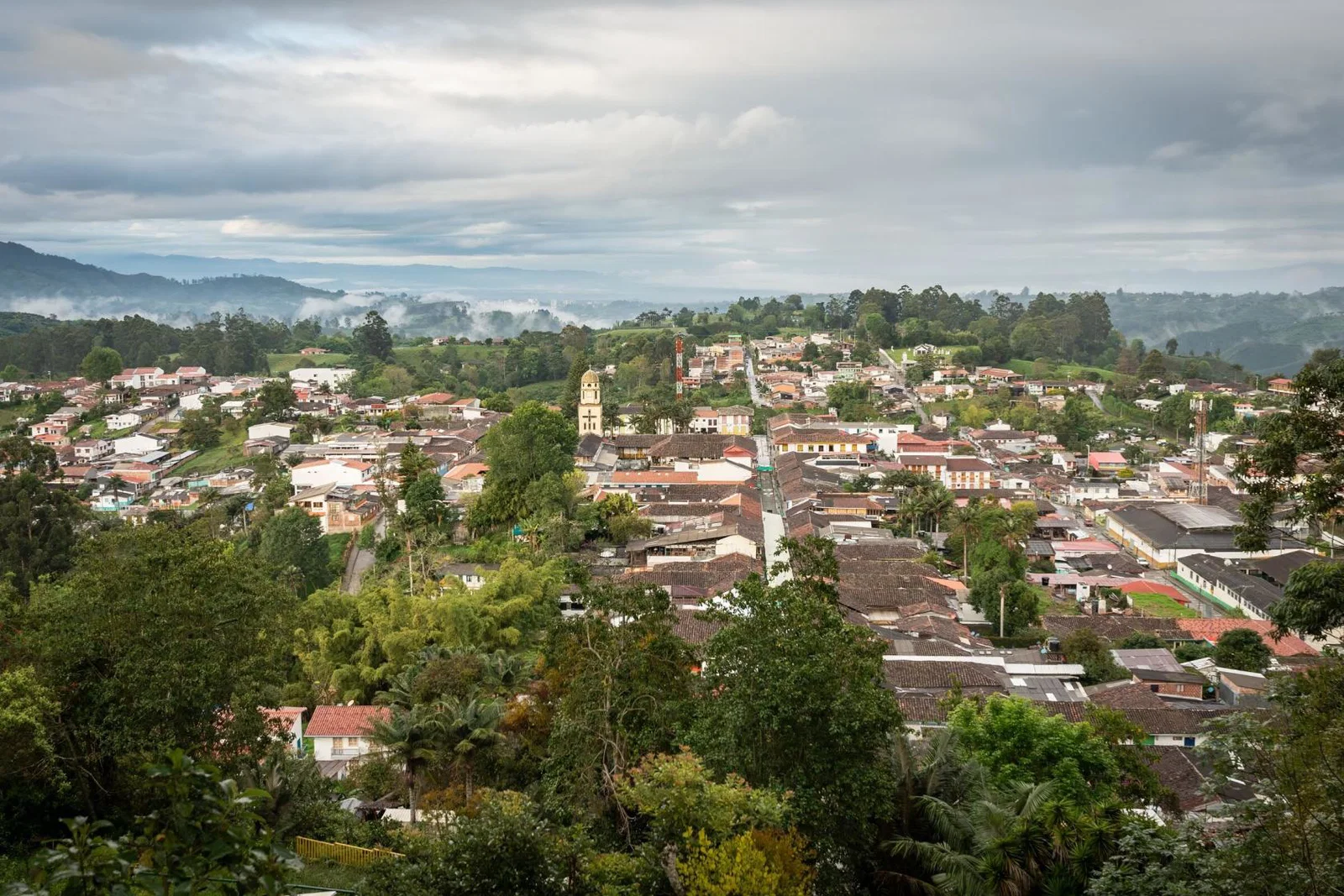The view over Colombia's Salento