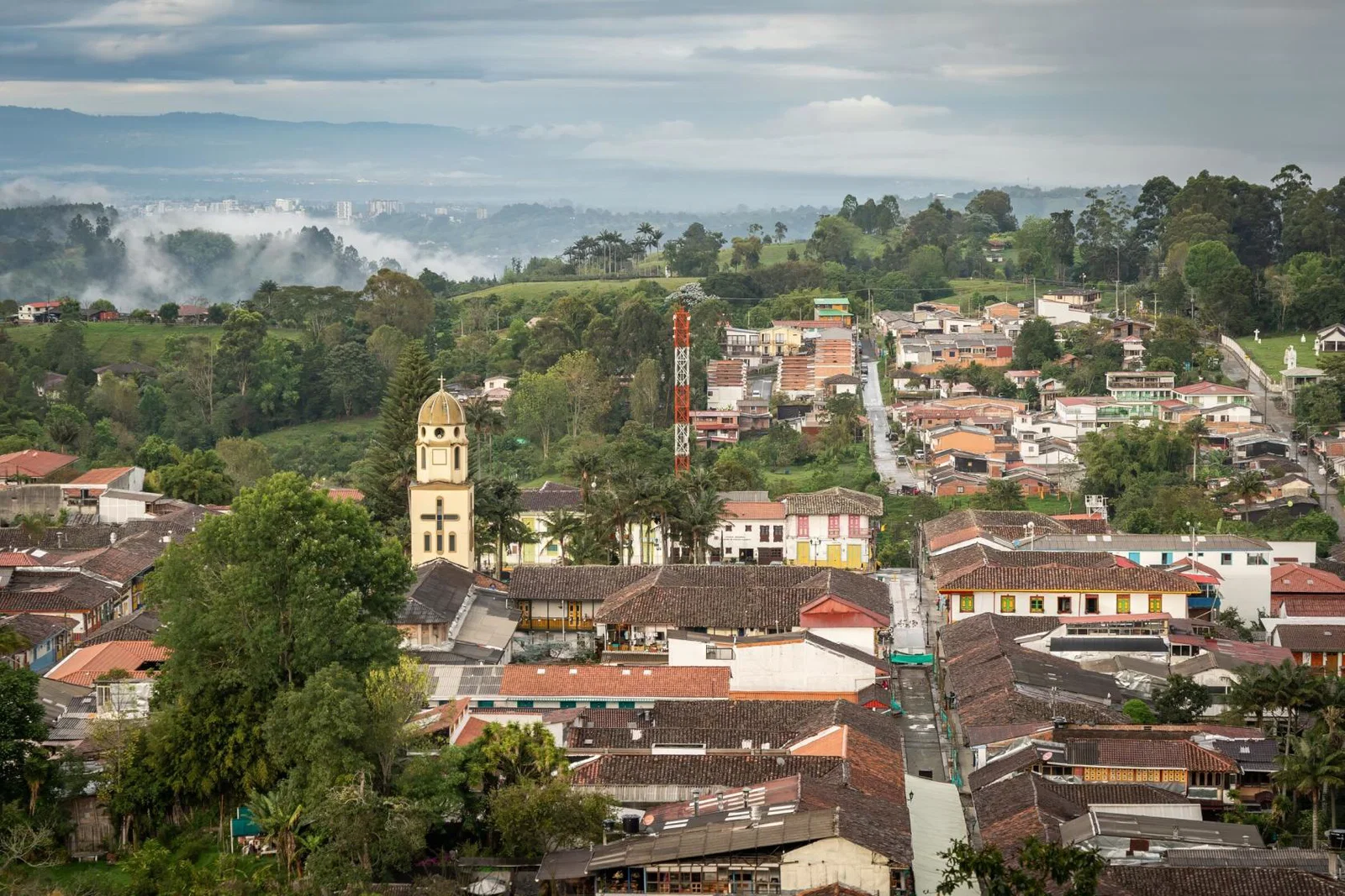 View of Salento town, Colombia
