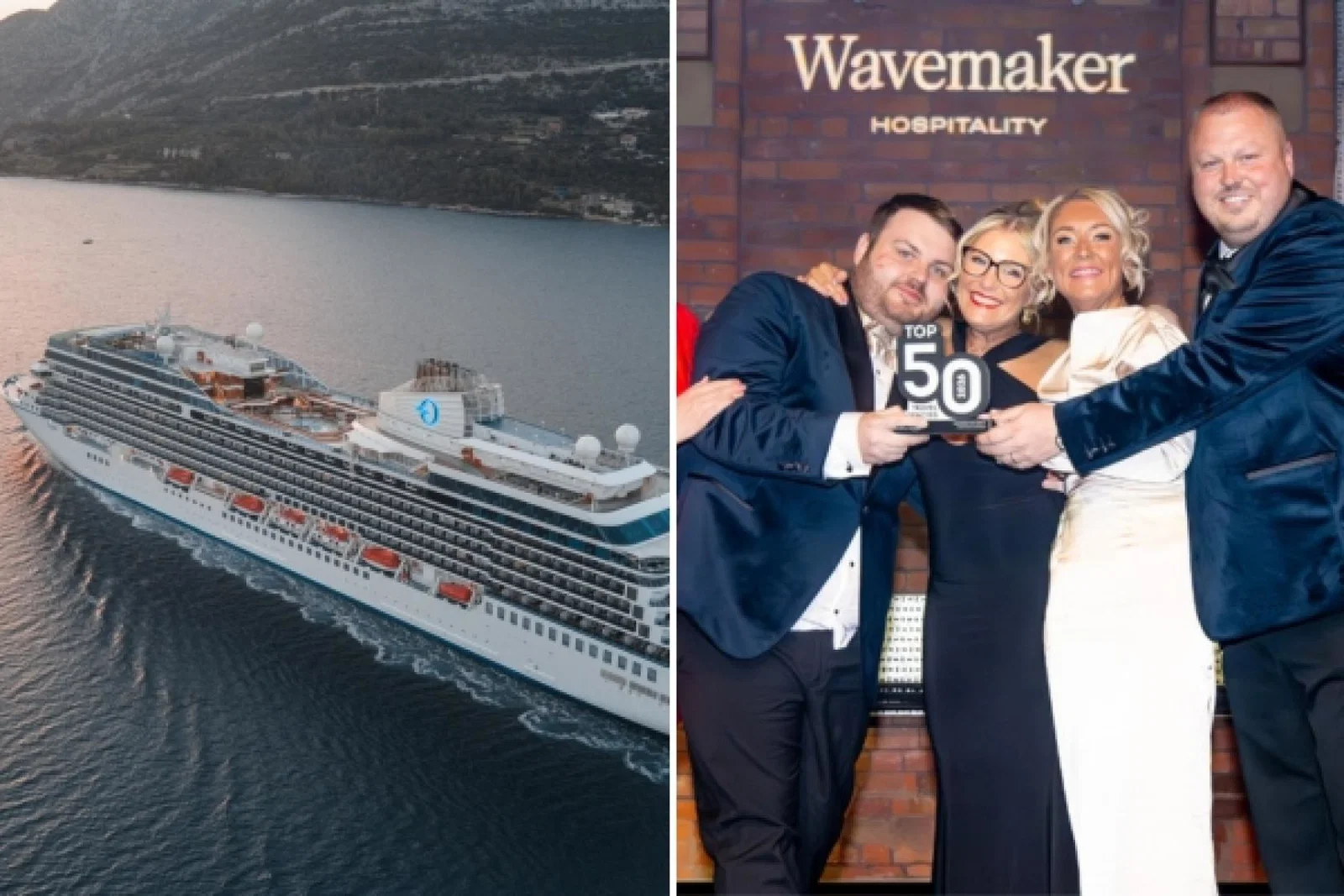 Oceania Cruises' Vista ship and Josh Cotton