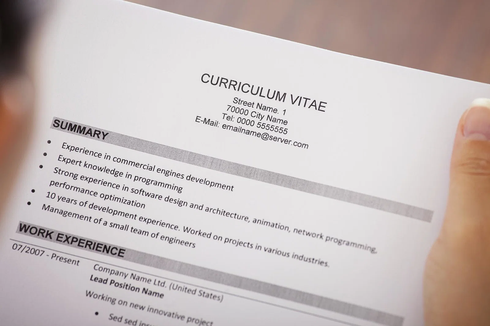 CV (stock)
