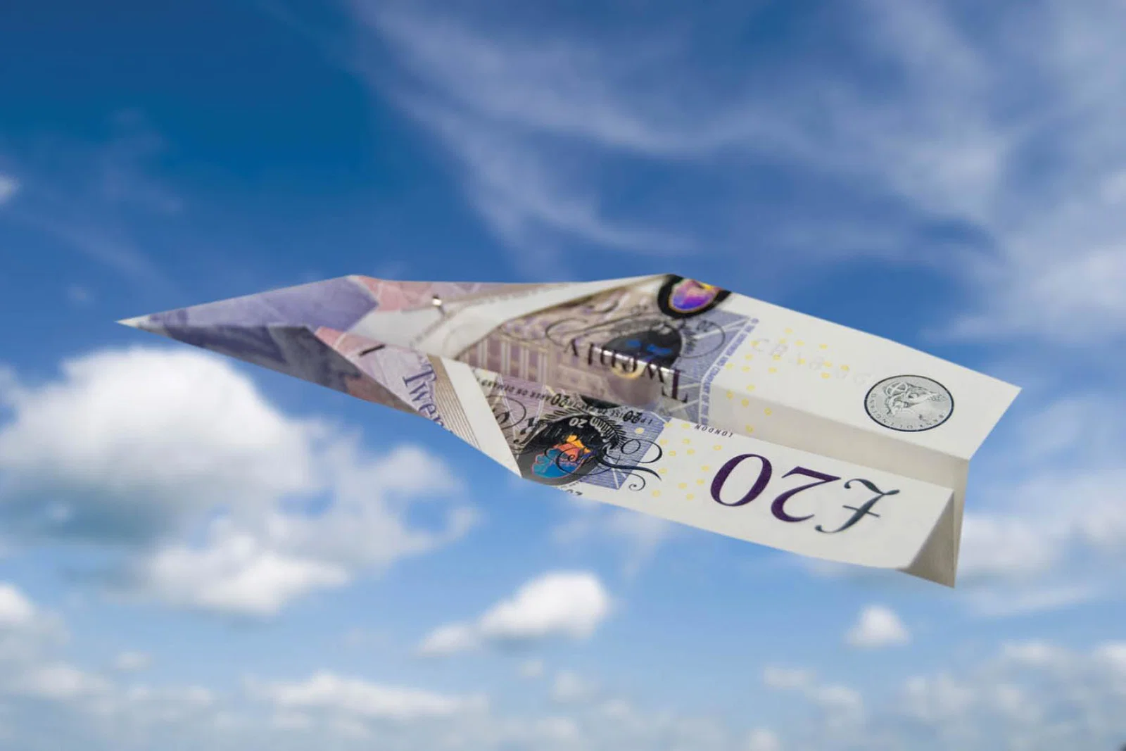 APD - £20 note plane (stock)