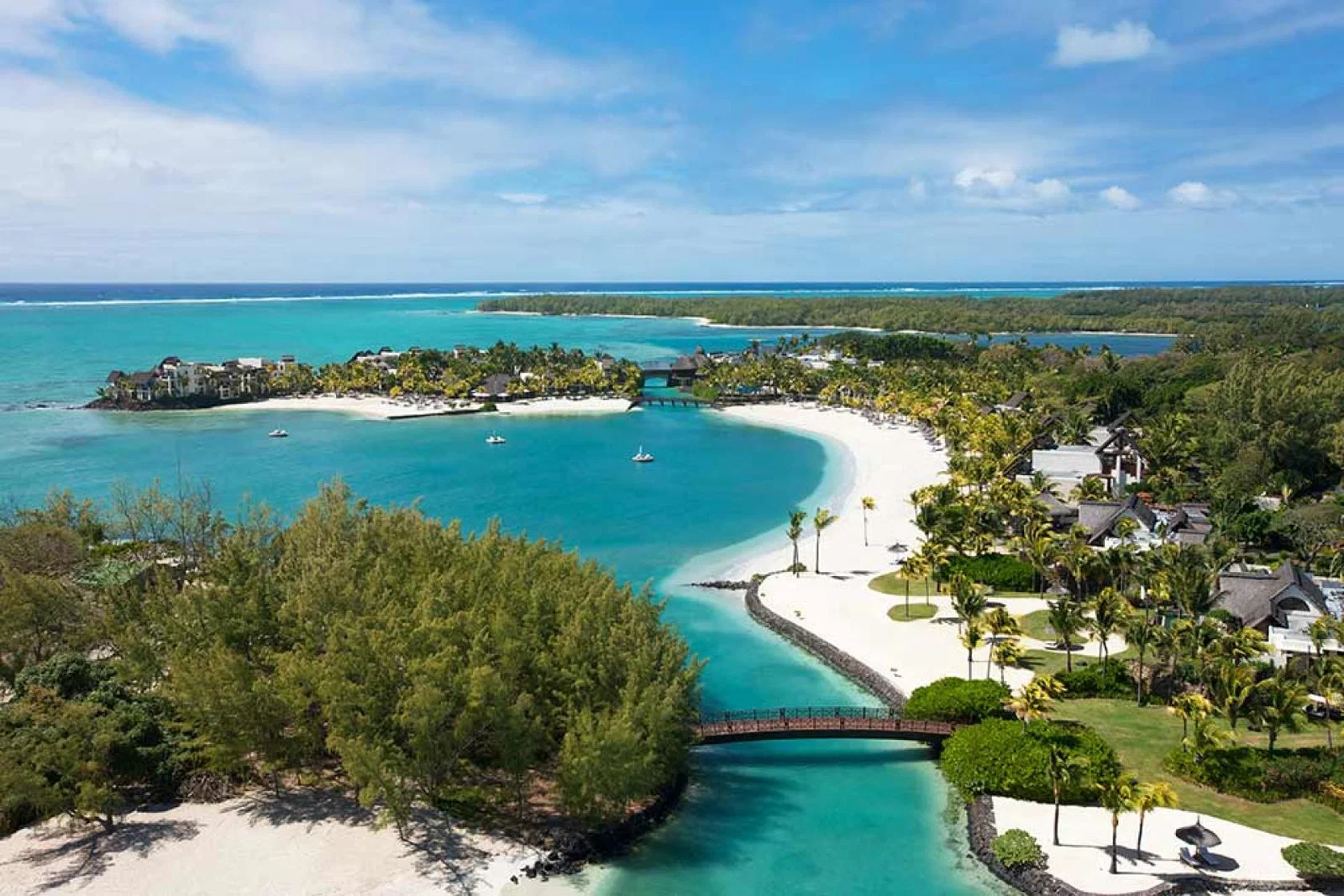 Aerial Shangri La Le Touessrok