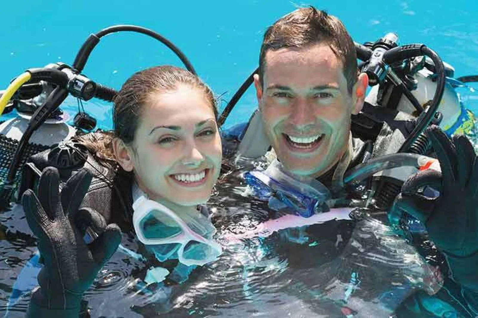Diving couple
