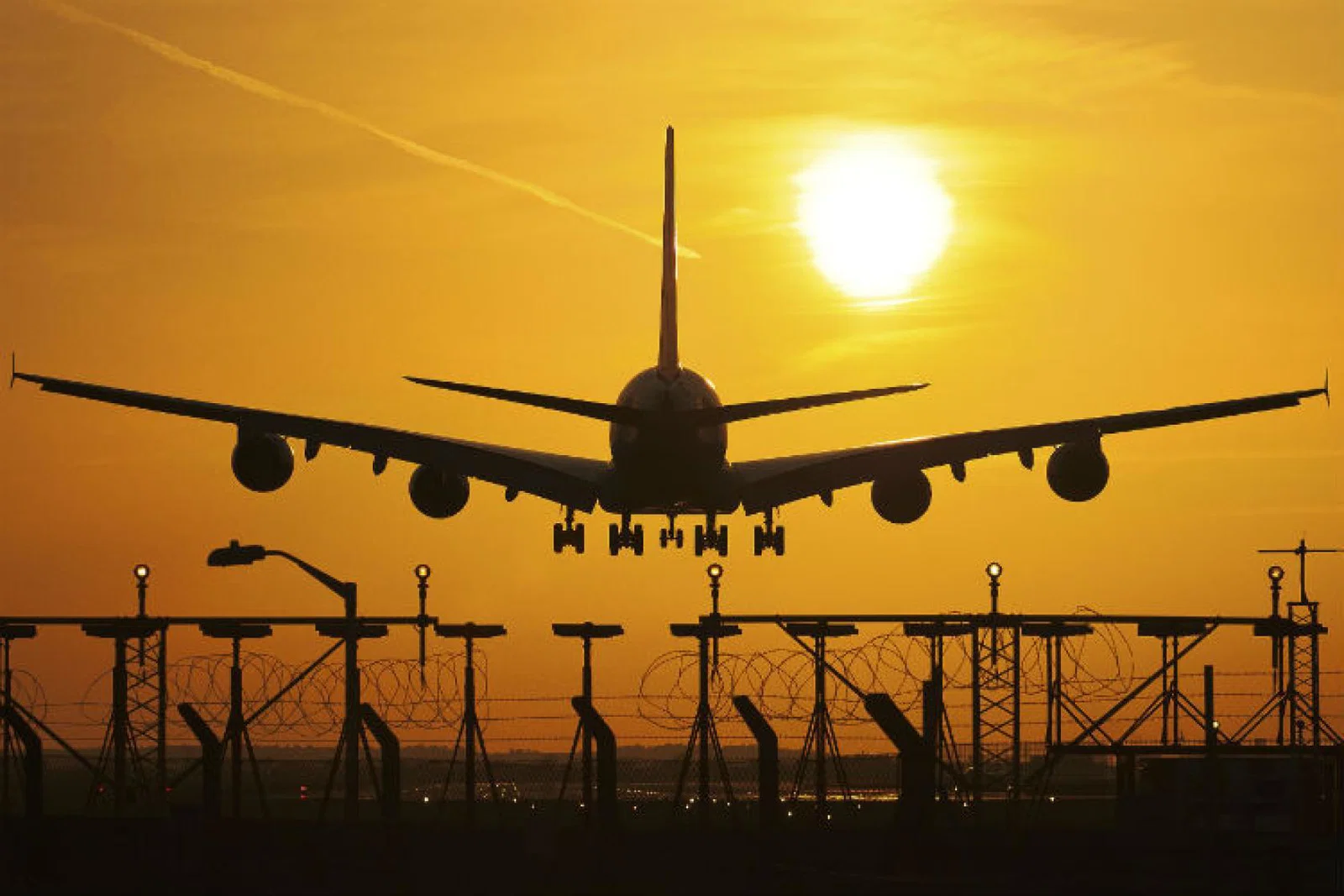 Heathrow, sunset