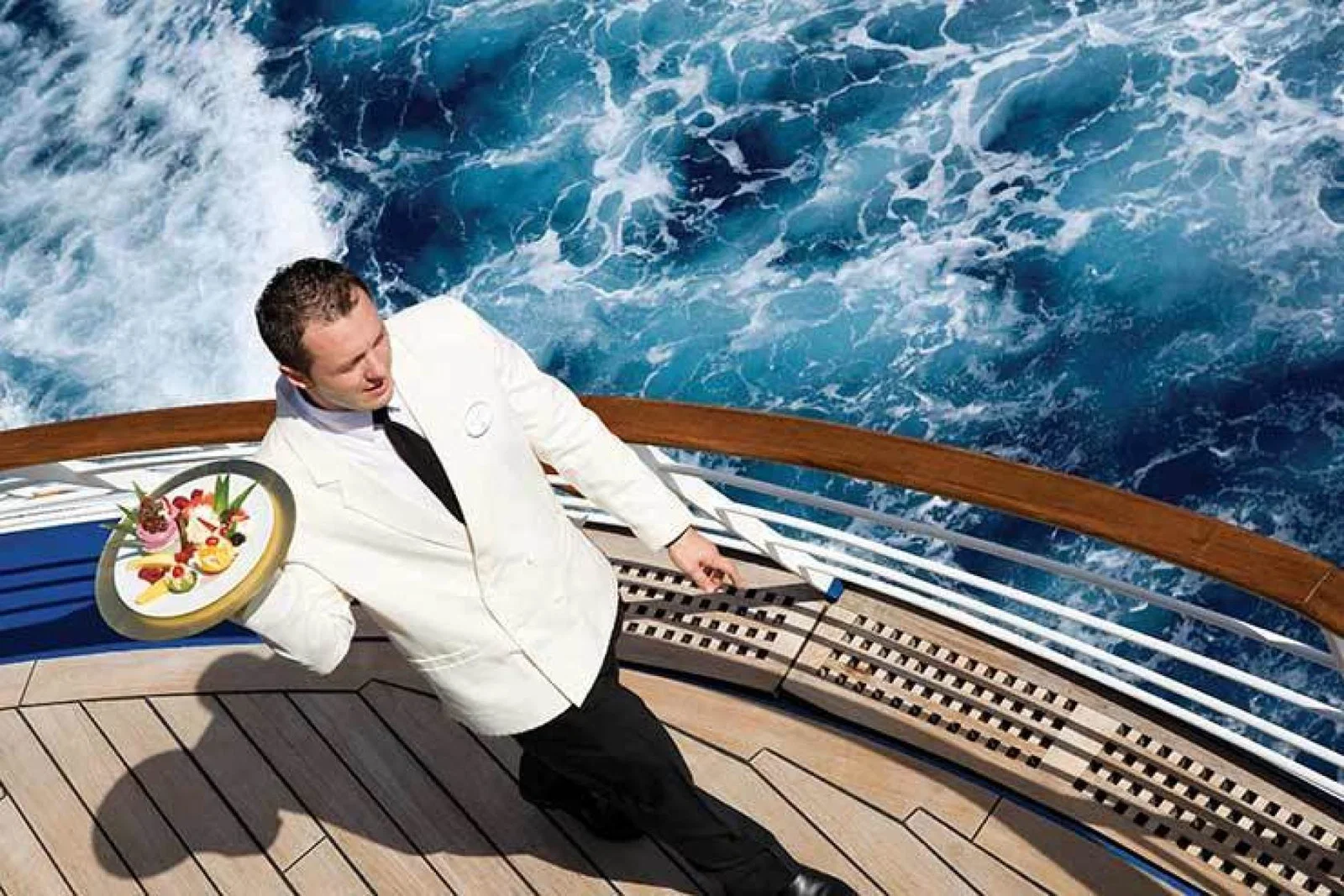 Silversea Service on deck Silver Shadow ss6198