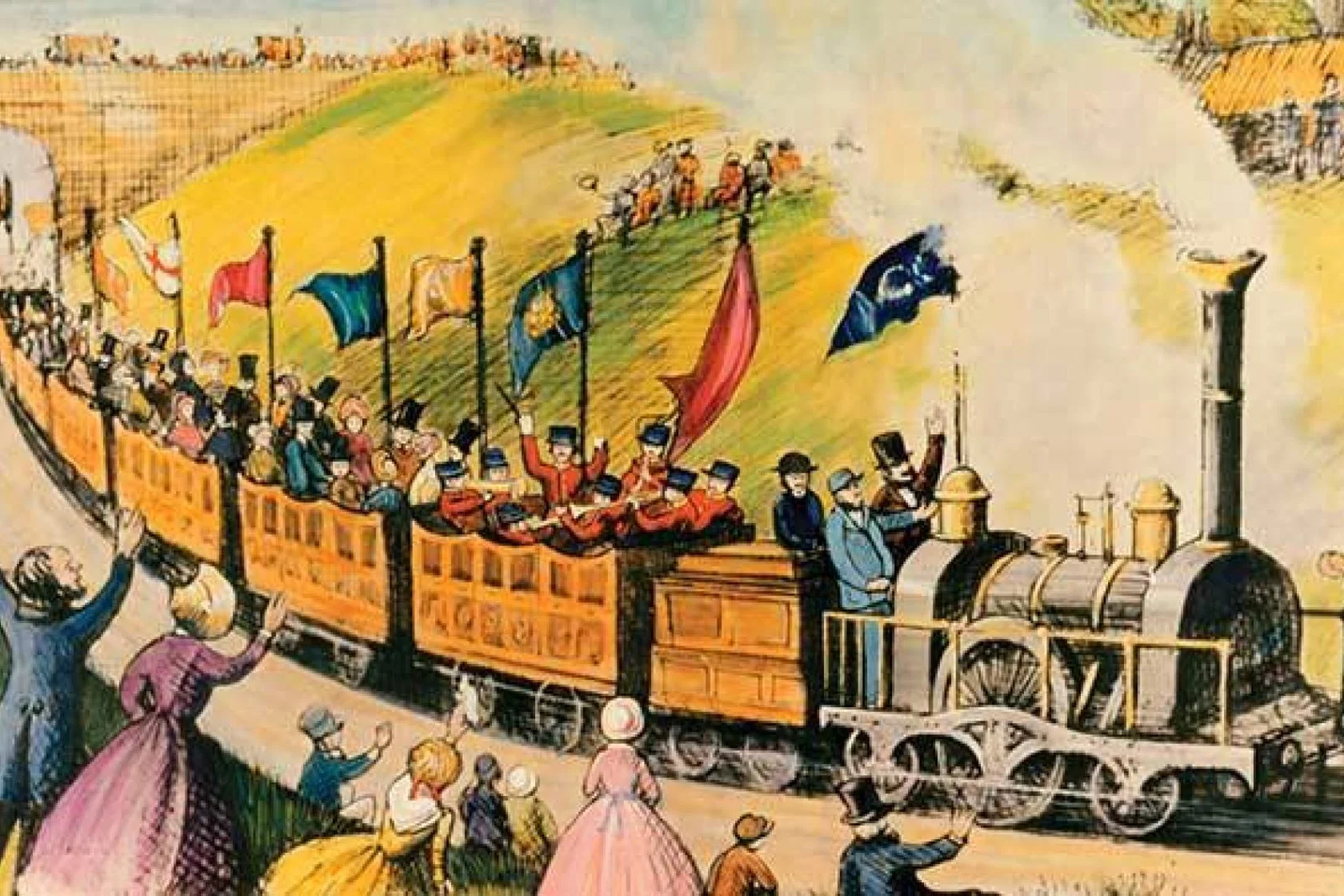 Thomas Cook 1841 Train Journey vintage poster