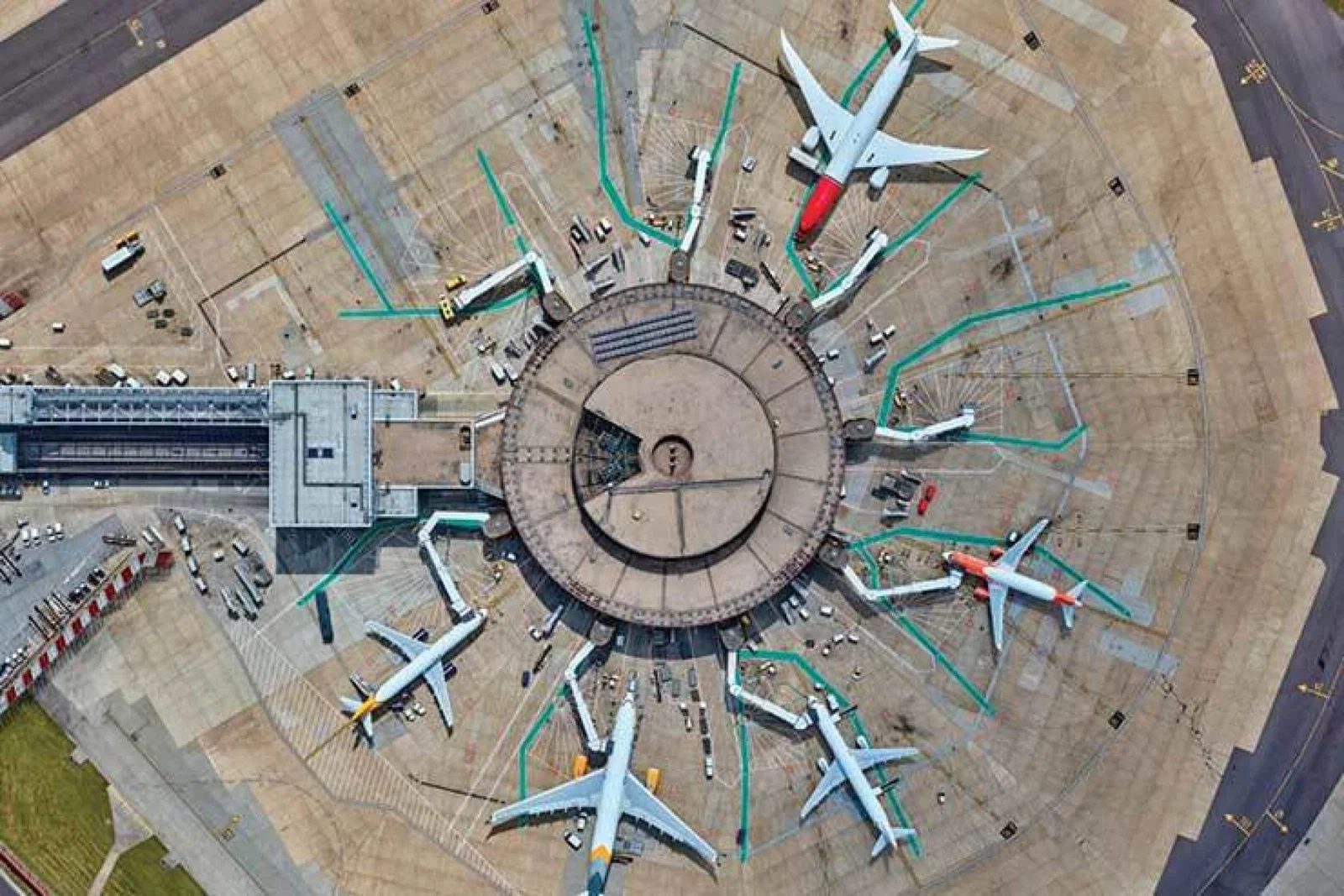 GATWICK aerial terminal building