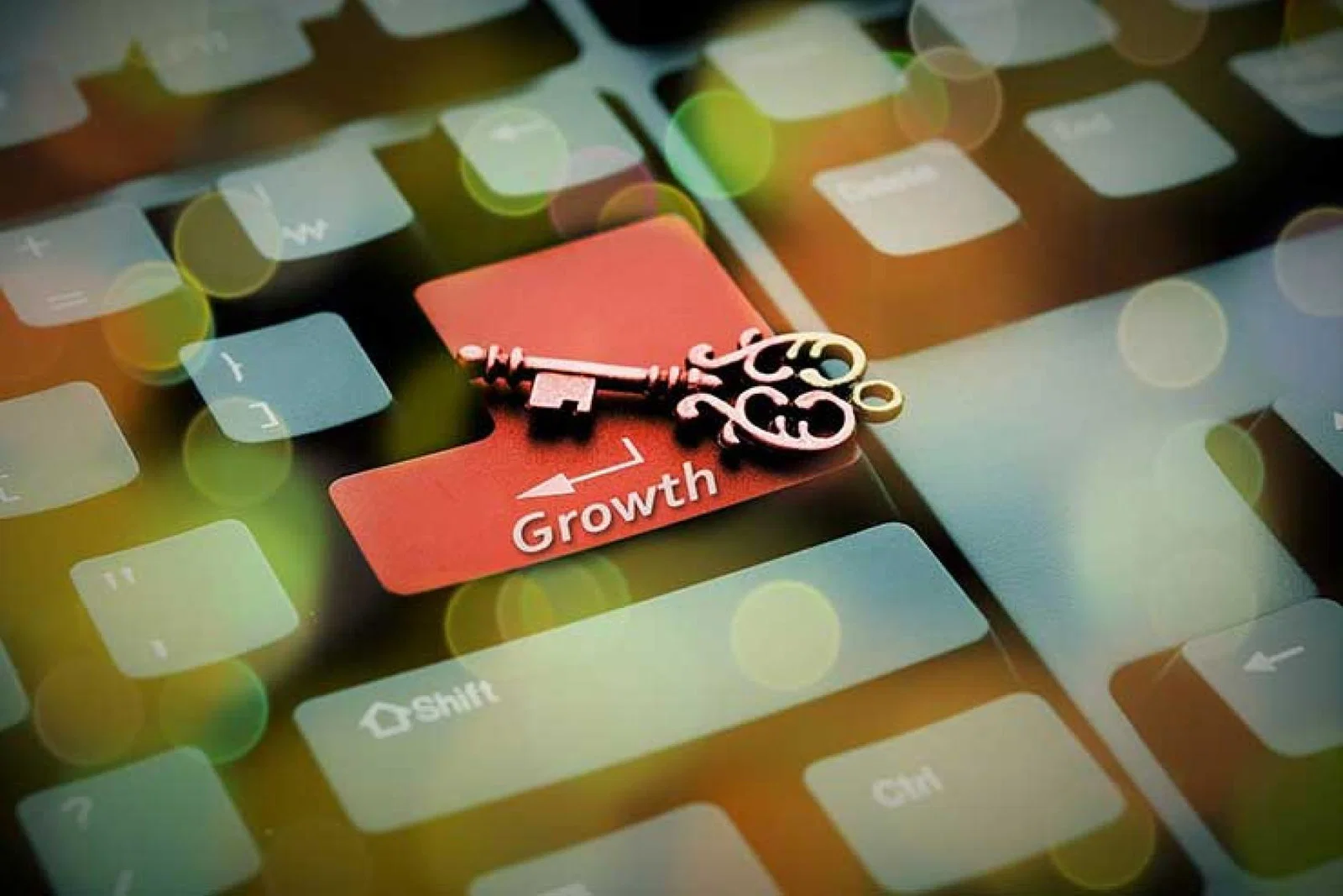 Key to growth keyboard concept