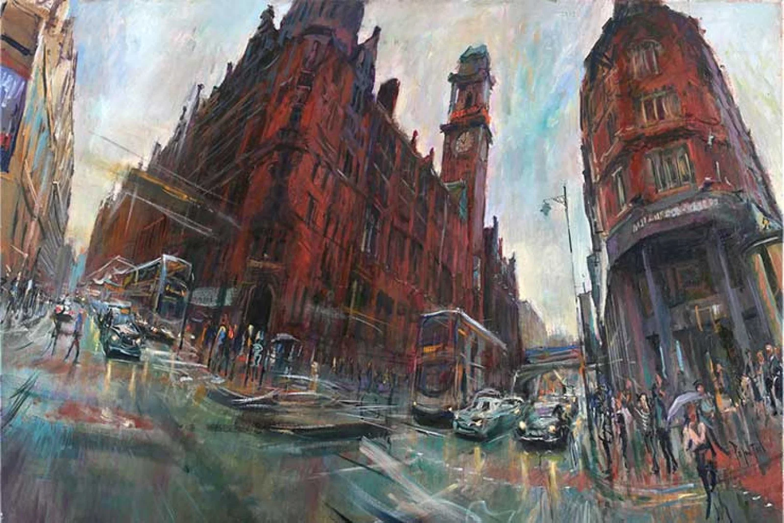 The Corner House, painting, Manchester city centre by Rob Pointon