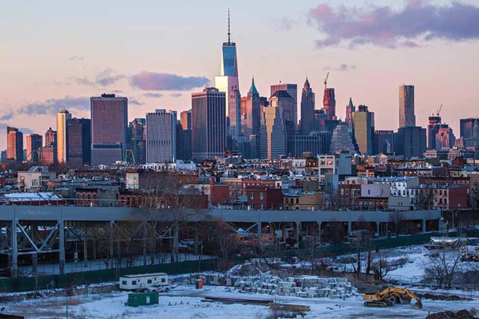 New York City view, winter