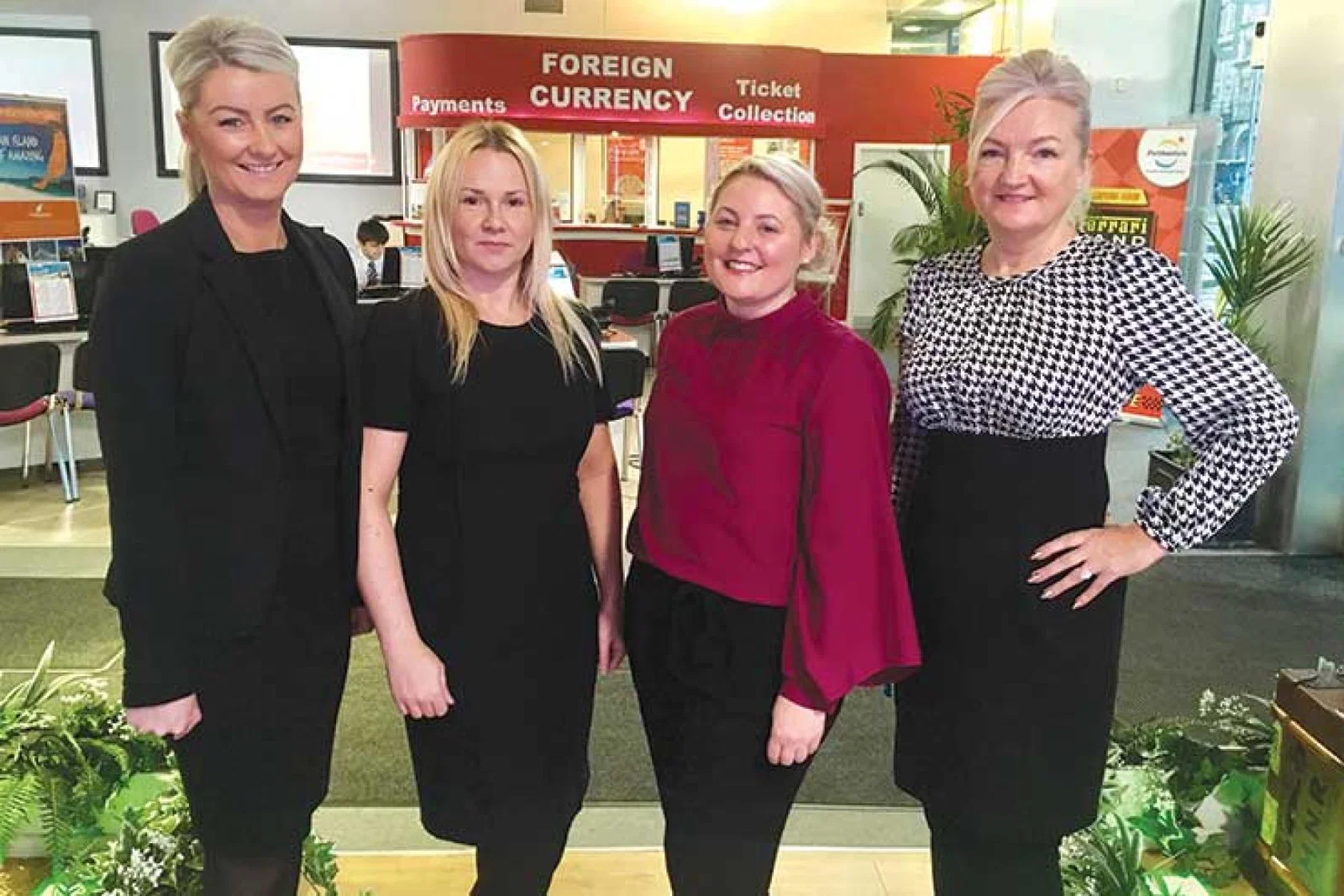 Barrhead team: Angela Gemmell, Gail Wands, Leanne Jack and Lorraine Cree