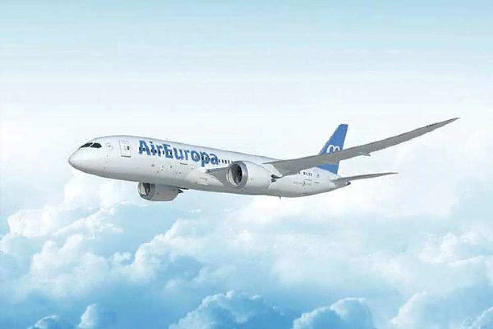 Air Europa jet mid-flight