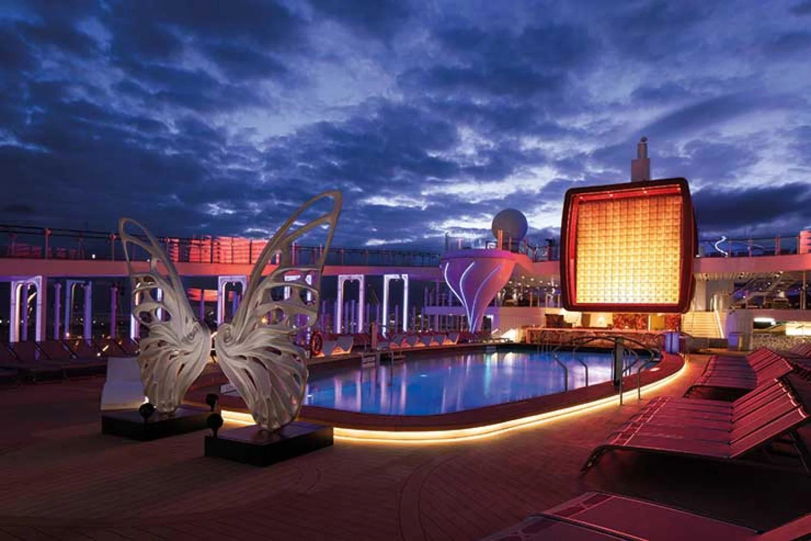 Pool Deck Night - Celebrity Edge