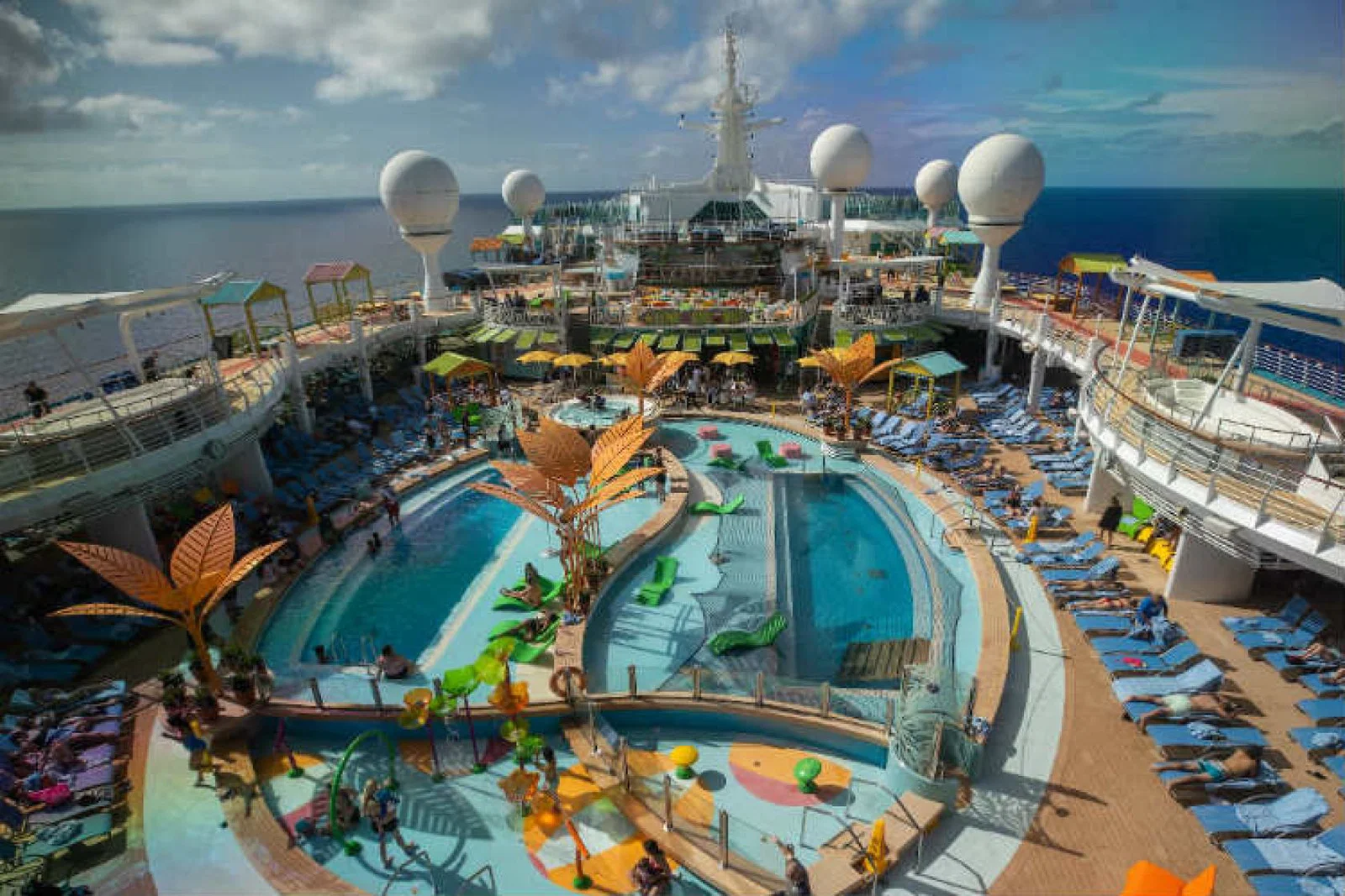 Social distancing measures around pool areas are advised as part of the new framework