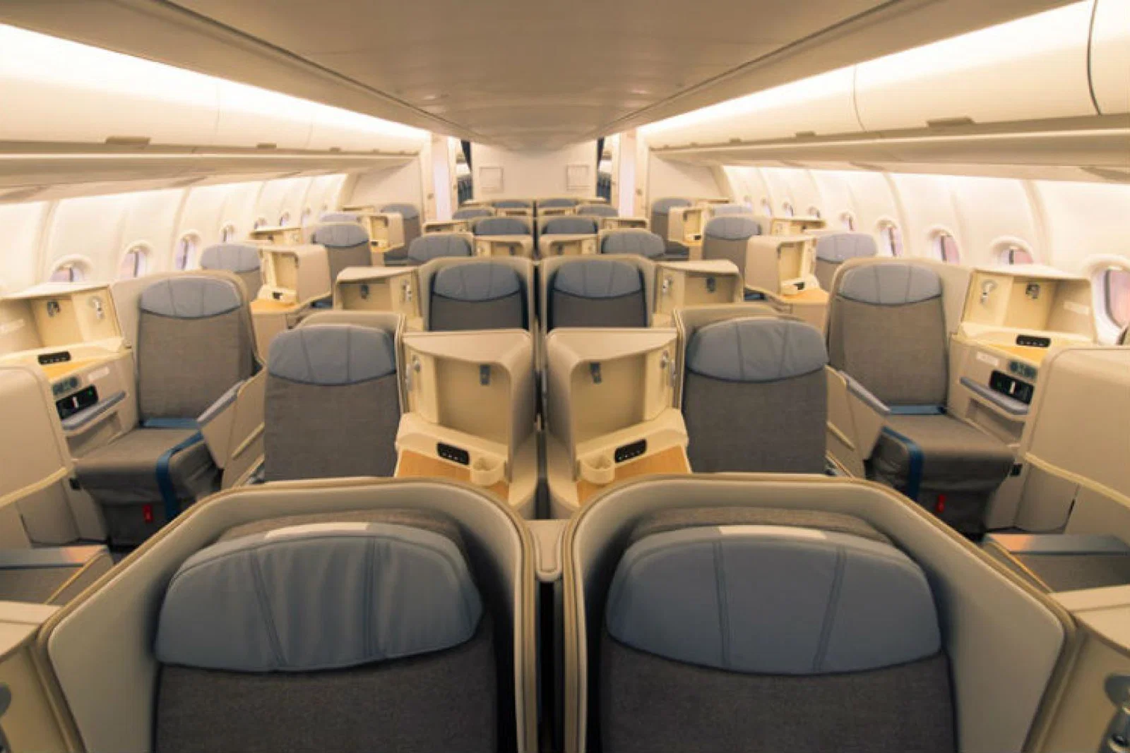 Air Mauritius A330 Business Class cabin