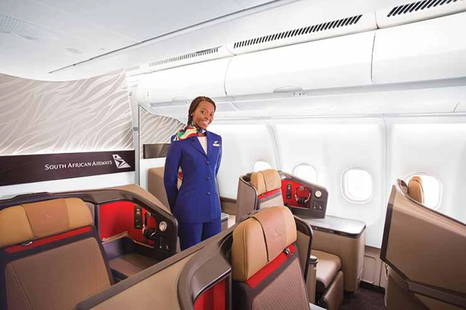 The relaunched South African Airways will retain its branding and livery