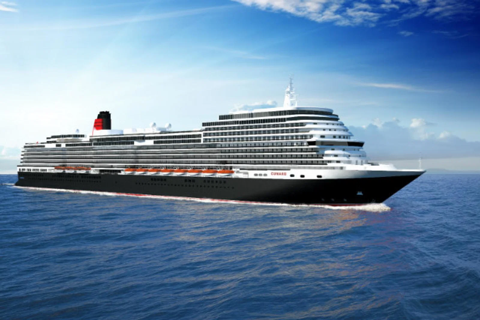 Visualisation of Cunard’s new, as yet unnamed, ship